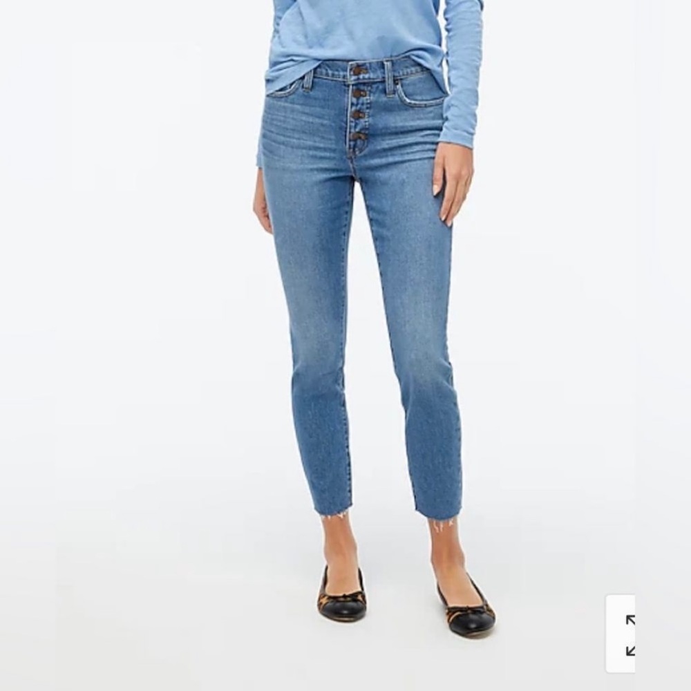 J. Crew 9” Mid-Rise Skinny All Day Stretch Women’s Jeans Size 33 NWT
